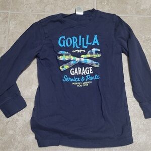 Gymboree 4T Gorilla Garage Long Sleeve Boys Tee